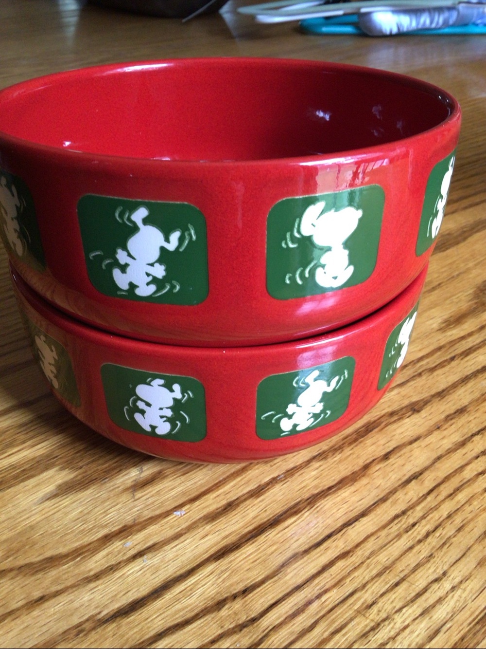 Waechtersbach Peanuts Snoopy Soup Bowls Pair